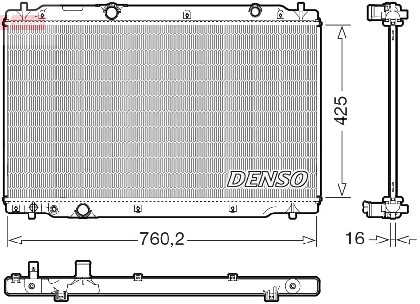 DENSO Chladič motora DRM40107 1