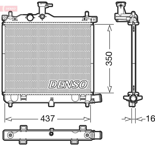 DENSO Chladič motora DRM41009 1