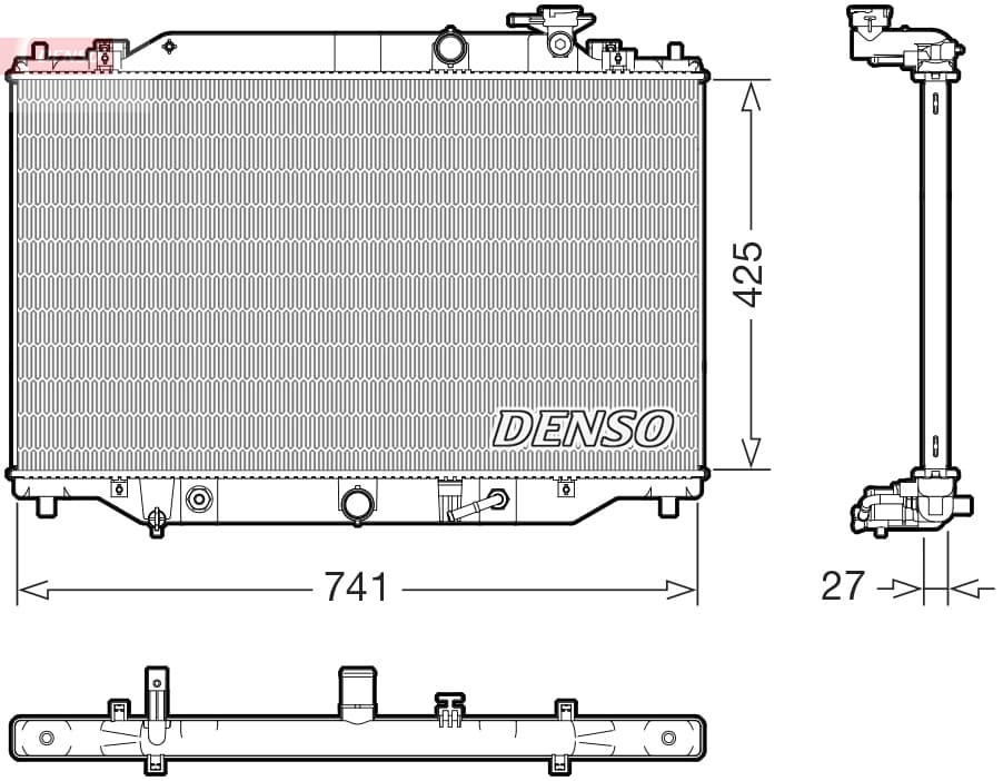 DENSO Chladič motora DRM44051 1