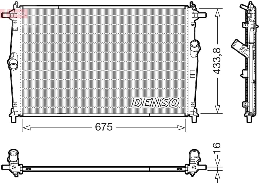 DENSO Chladič motora DRM44054 1