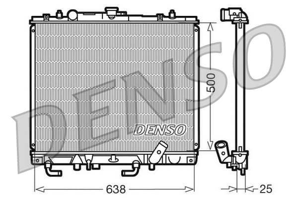 DENSO Chladič motora DRM45016 1