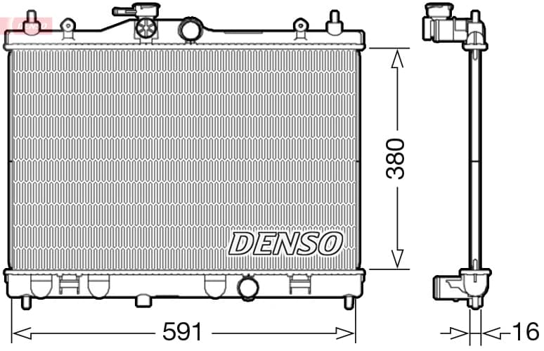 DENSO Chladič motora DRM46040 1