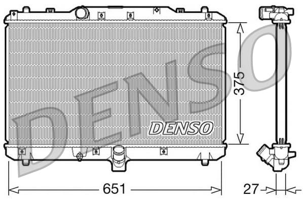 DENSO Chladič motora DRM47022 1