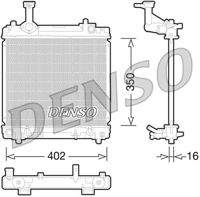 DENSO Chladič motora DRM47027 1