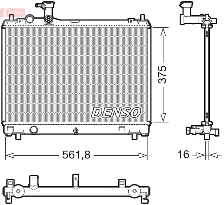 DENSO Chladič motora DRM47044 1