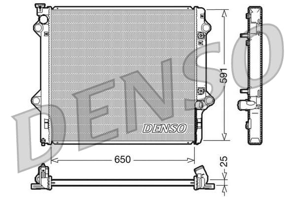 DENSO Chladič motora DRM50046 1