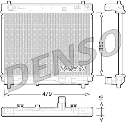 DENSO Chladič motora DRM50059 1
