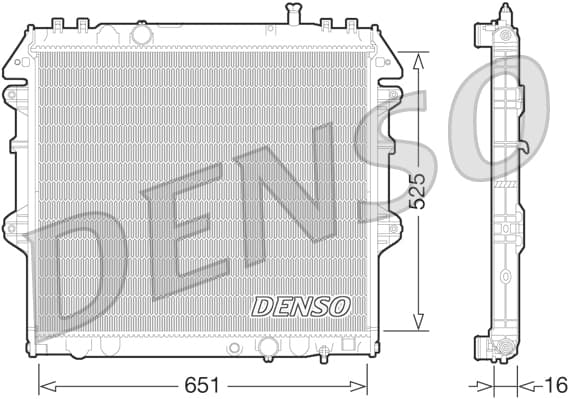 DENSO Chladič motora DRM50069 1