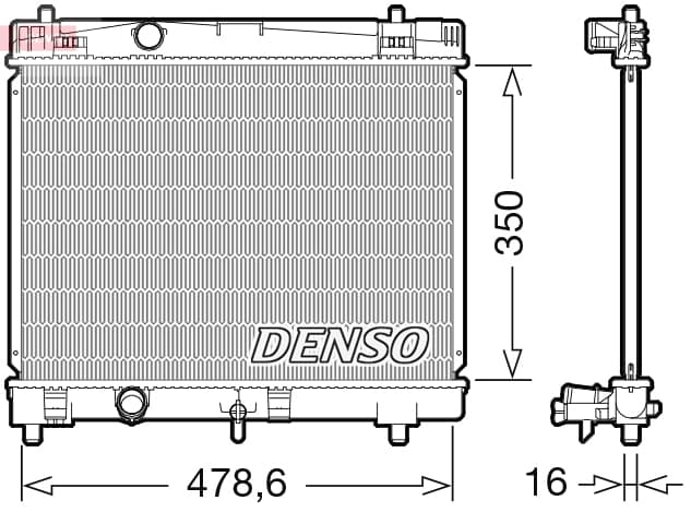 DENSO Chladič motora DRM50103 1