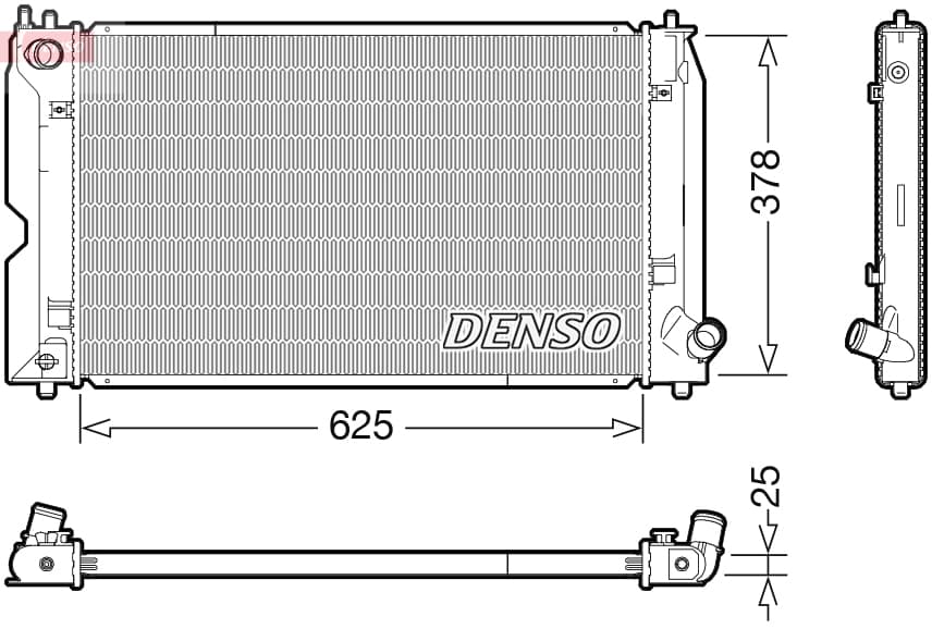 DENSO Chladič motora DRM50119 1