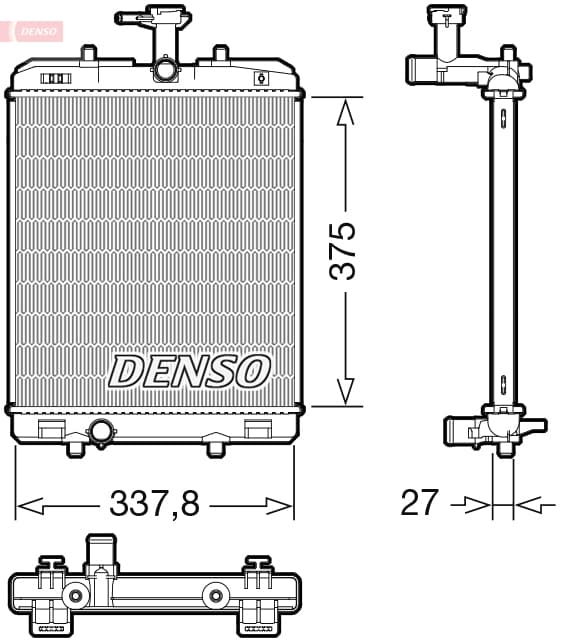 DENSO Chladič motora DRM50134 1