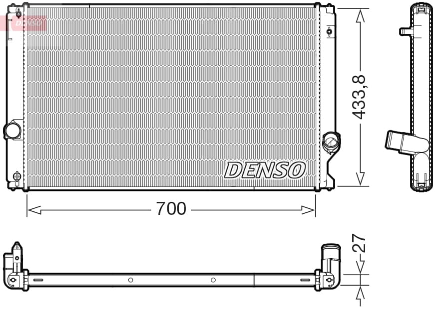 DENSO Chladič motora DRM51019 1