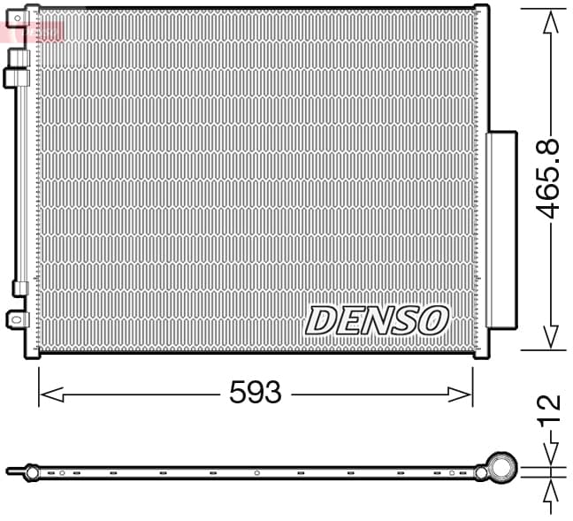 DENSO Kondenzátor klimatizácie DCN01025 1