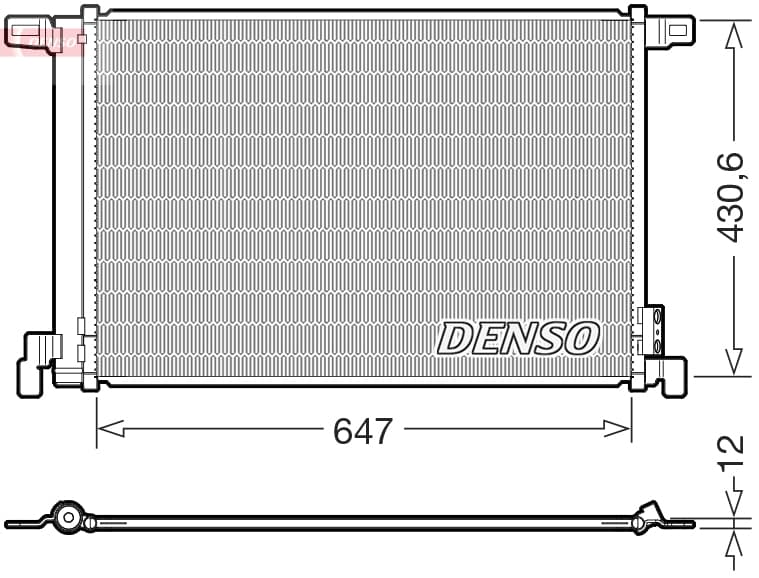 DENSO Kondenzátor klimatizácie DCN02050 1