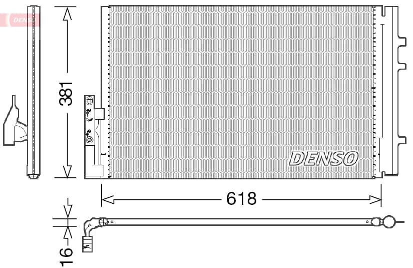 DENSO Kondenzátor klimatizácie DCN05014 1