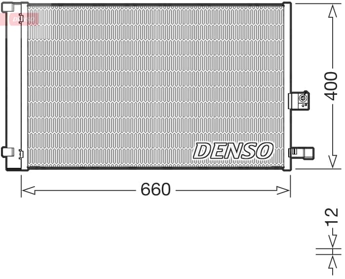 DENSO Kondenzátor klimatizácie DCN05037 1