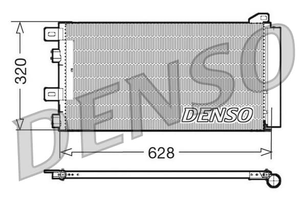 DENSO Kondenzátor klimatizácie DCN05101 1