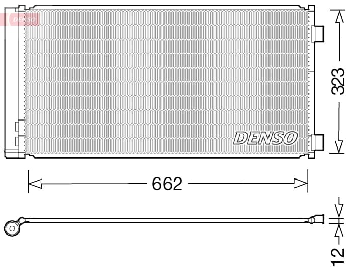 DENSO Kondenzátor klimatizácie DCN05103 1