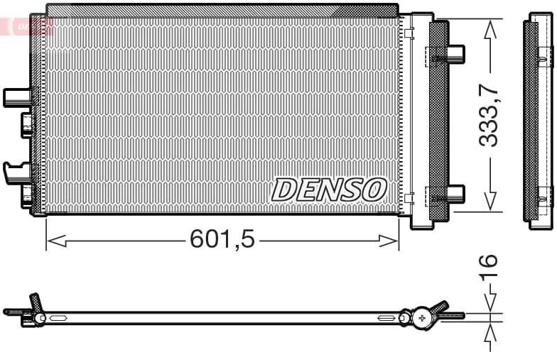 DENSO Kondenzátor klimatizácie DCN05110 1
