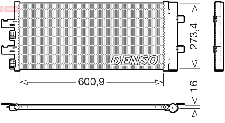 DENSO Kondenzátor klimatizácie DCN05111 1