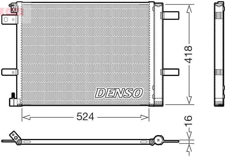 DENSO Kondenzátor klimatizácie DCN07062 1