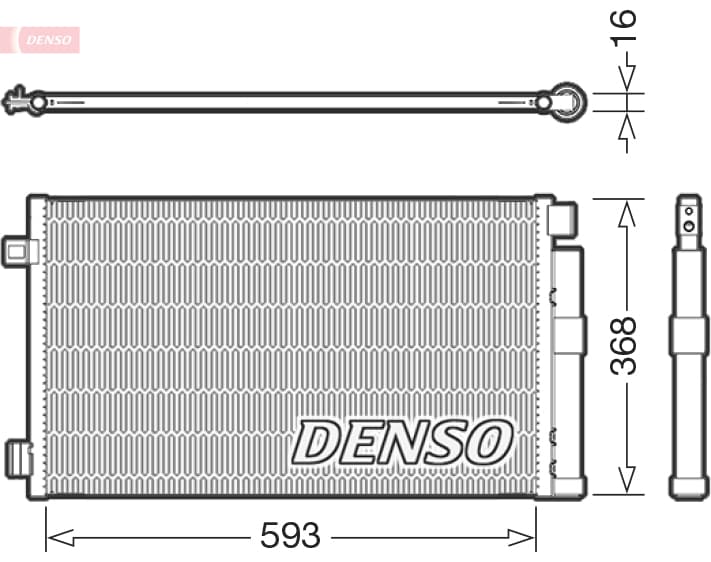 DENSO Kondenzátor klimatizácie DCN09147 1