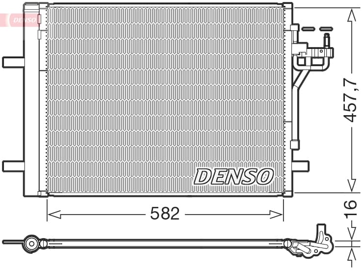 DENSO Kondenzátor klimatizácie DCN10056 1