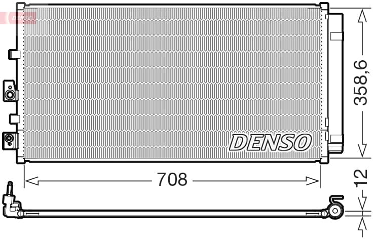 DENSO Kondenzátor klimatizácie DCN10061 1