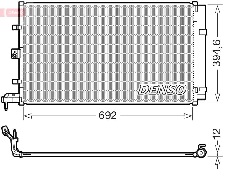DENSO Kondenzátor klimatizácie DCN10063 1