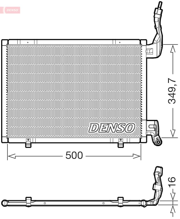 DENSO Kondenzátor klimatizácie DCN10064 1