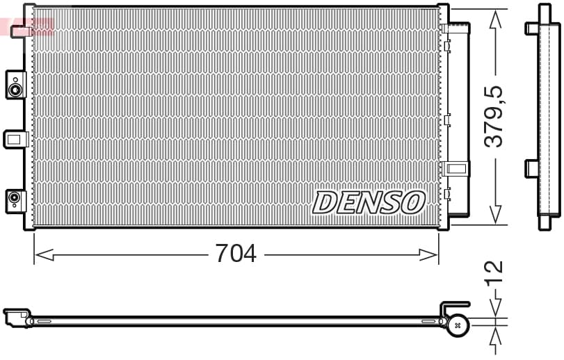 DENSO Kondenzátor klimatizácie DCN10065 1