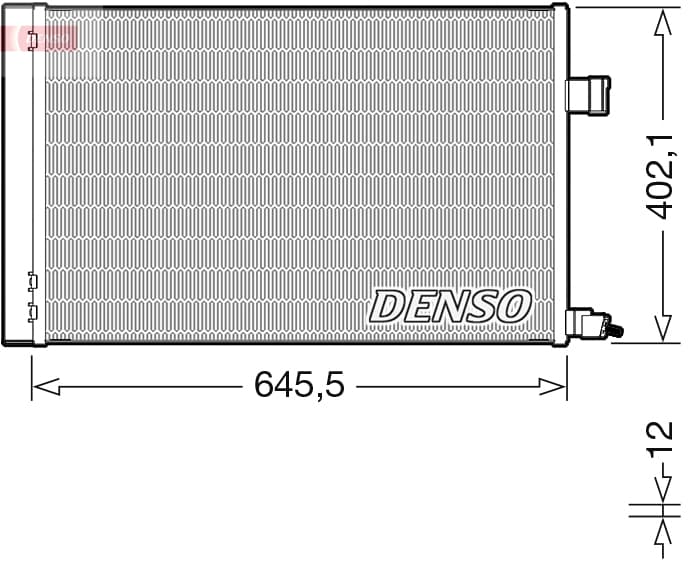 DENSO Kondenzátor klimatizácie DCN11009 1