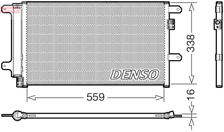 DENSO Kondenzátor klimatizácie DCN12007 1