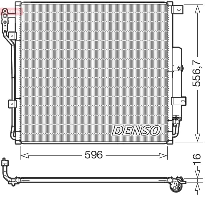 DENSO Kondenzátor klimatizácie DCN14004 1