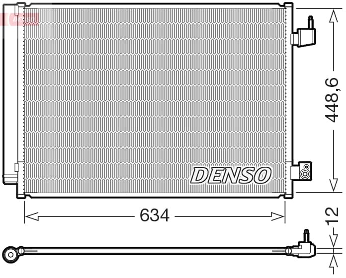 DENSO Kondenzátor klimatizácie DCN17031 1