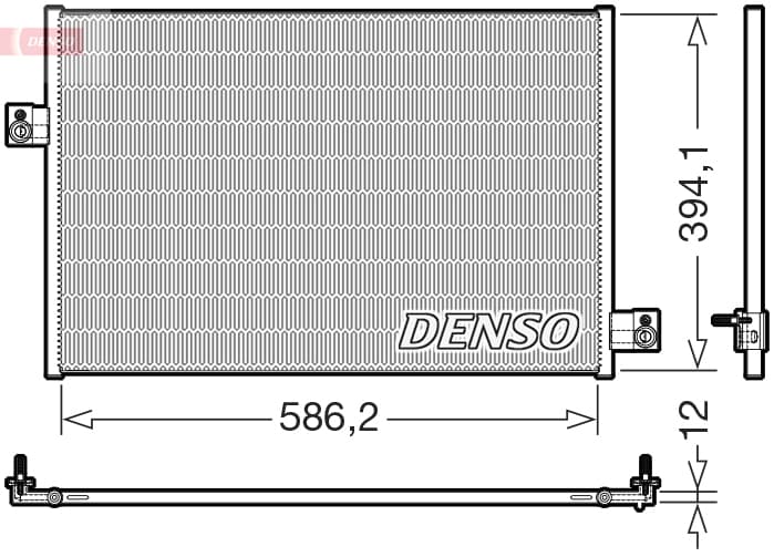 DENSO Kondenzátor klimatizácie DCN17036 1