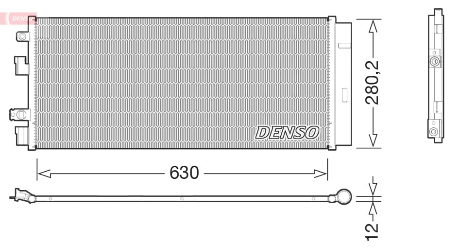 DENSO Kondenzátor klimatizácie DCN20018 1