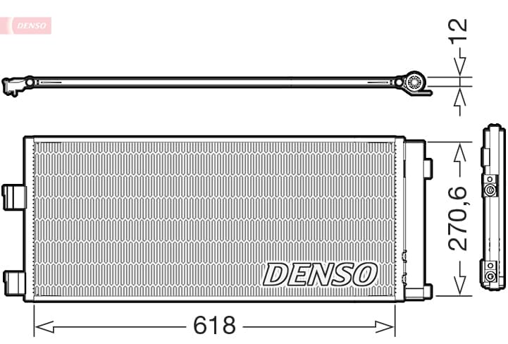 DENSO Kondenzátor klimatizácie DCN20052 1