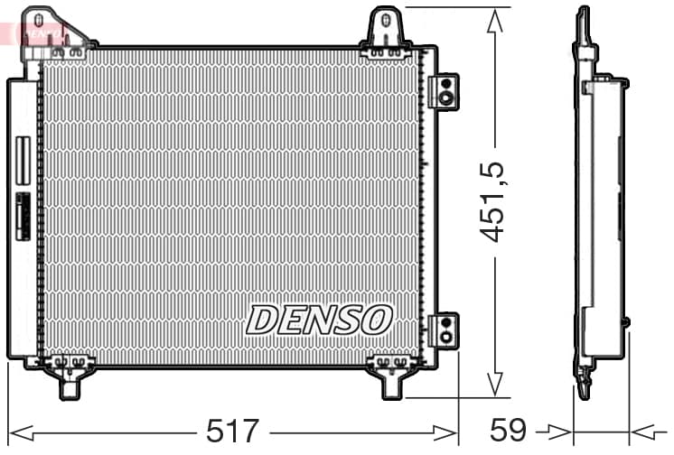 DENSO Kondenzátor klimatizácie DCN21035 1