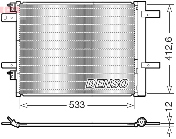 DENSO Kondenzátor klimatizácie DCN21036 1