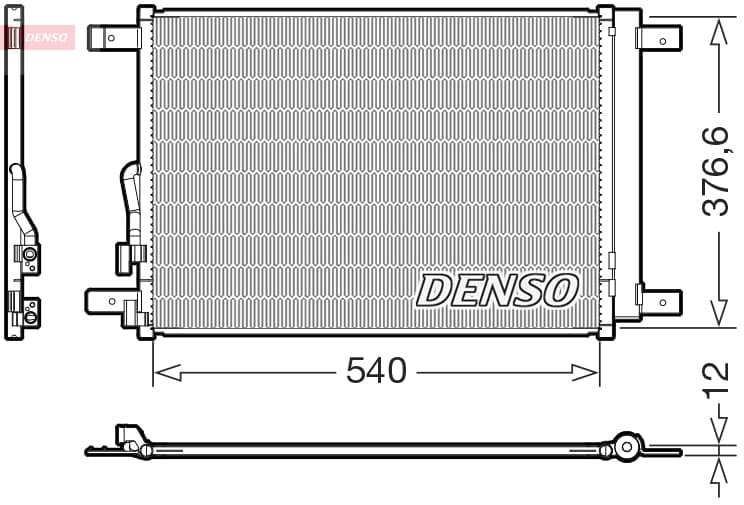 DENSO Kondenzátor klimatizácie DCN32033 1