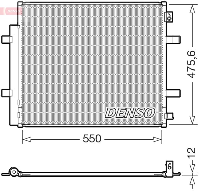 DENSO Kondenzátor klimatizácie DCN32073 1