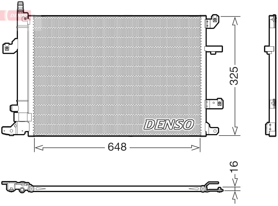 DENSO Kondenzátor klimatizácie DCN33017 1