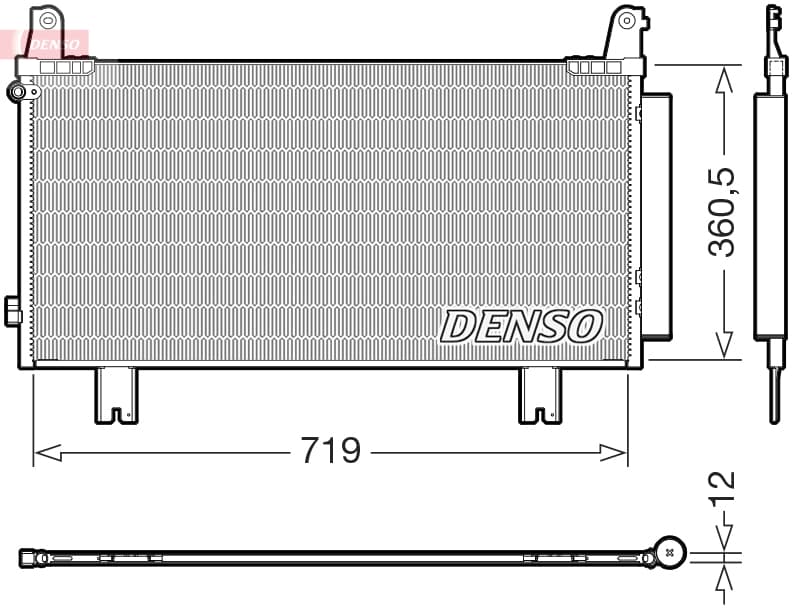 DENSO Kondenzátor klimatizácie DCN40035 1