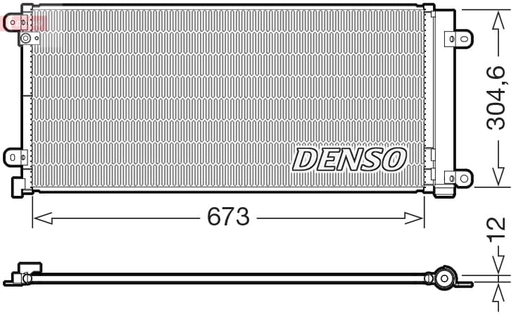 DENSO Kondenzátor klimatizácie DCN40037 1
