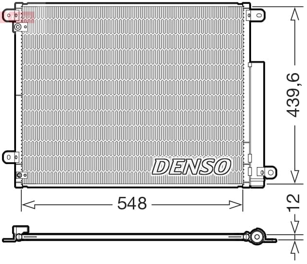 DENSO Kondenzátor klimatizácie DCN40039 1