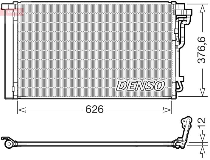 DENSO Kondenzátor klimatizácie DCN41026 1