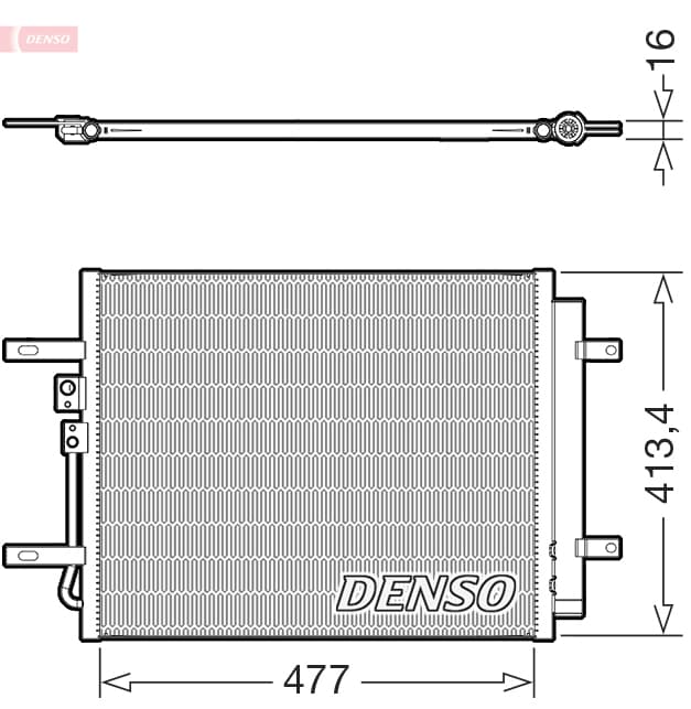 DENSO Kondenzátor klimatizácie DCN41029 1