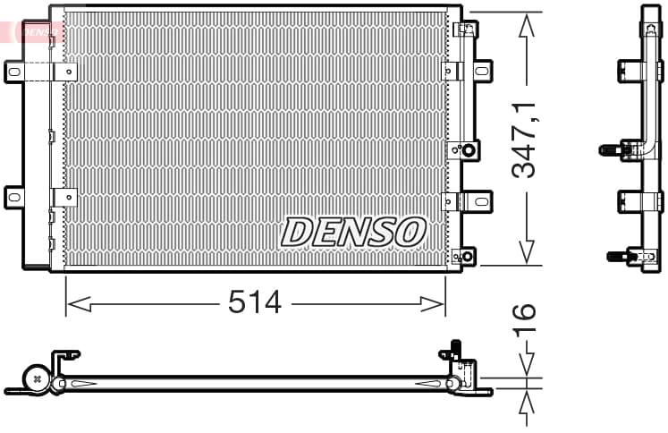 DENSO Kondenzátor klimatizácie DCN41036 1