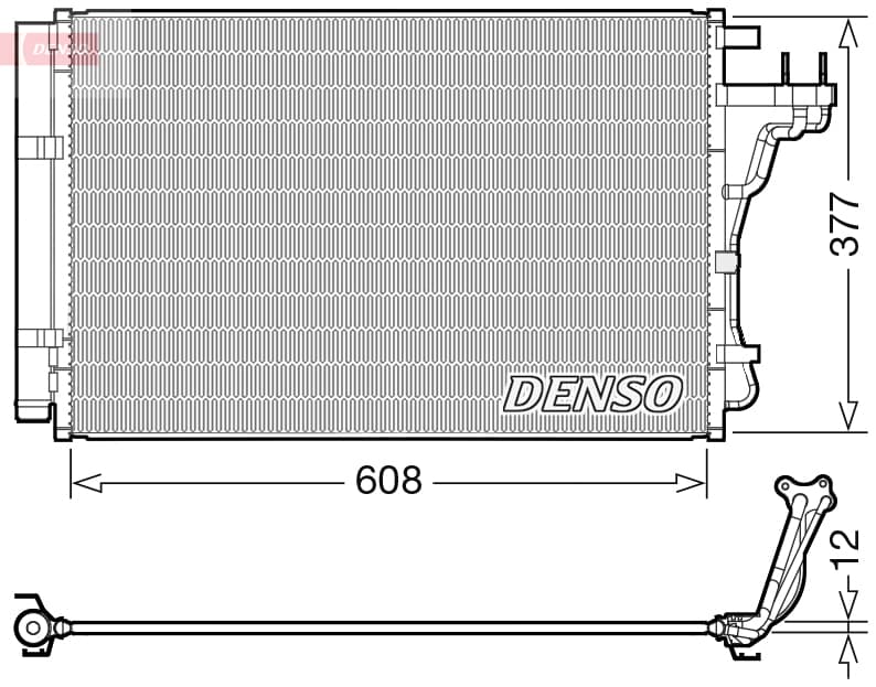 DENSO Kondenzátor klimatizácie DCN43004 1